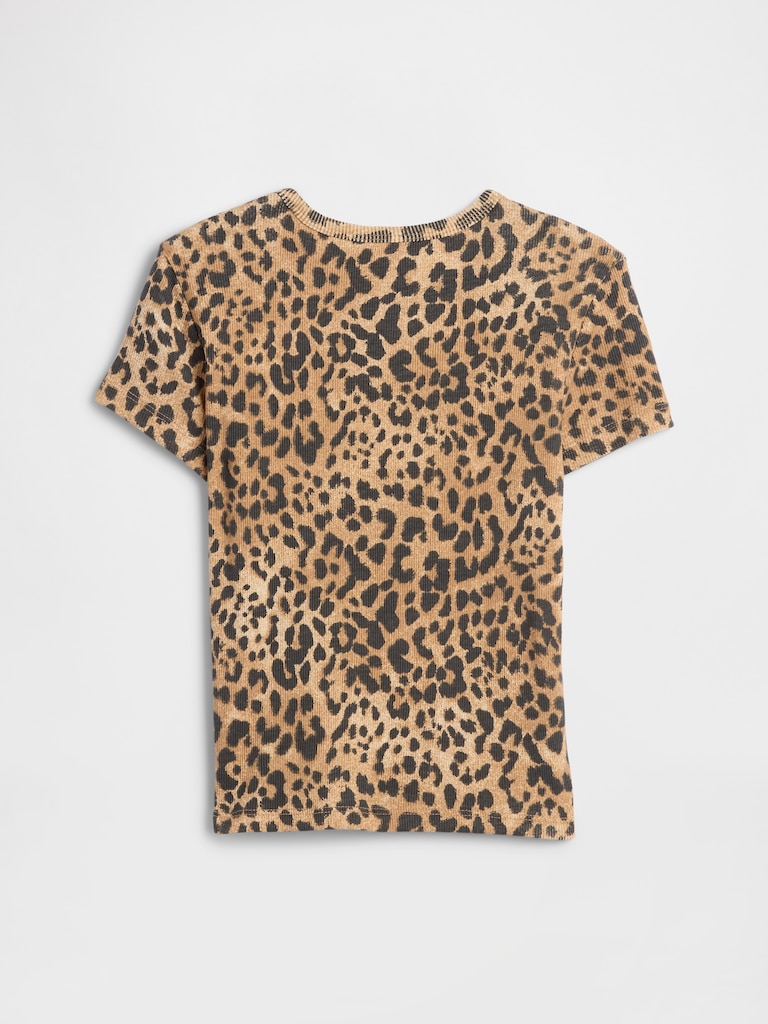 Kids Ribbed Pointelle T-Shirt