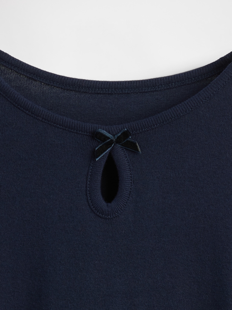 Kids Keyhole Bow Fitted T-Shirt