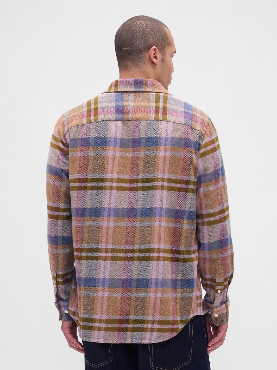 Organic Cotton Relaxed Flannel Shirt