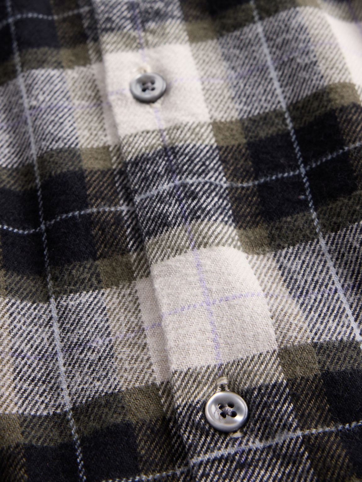 Organic Cotton Relaxed Flannel Shirt