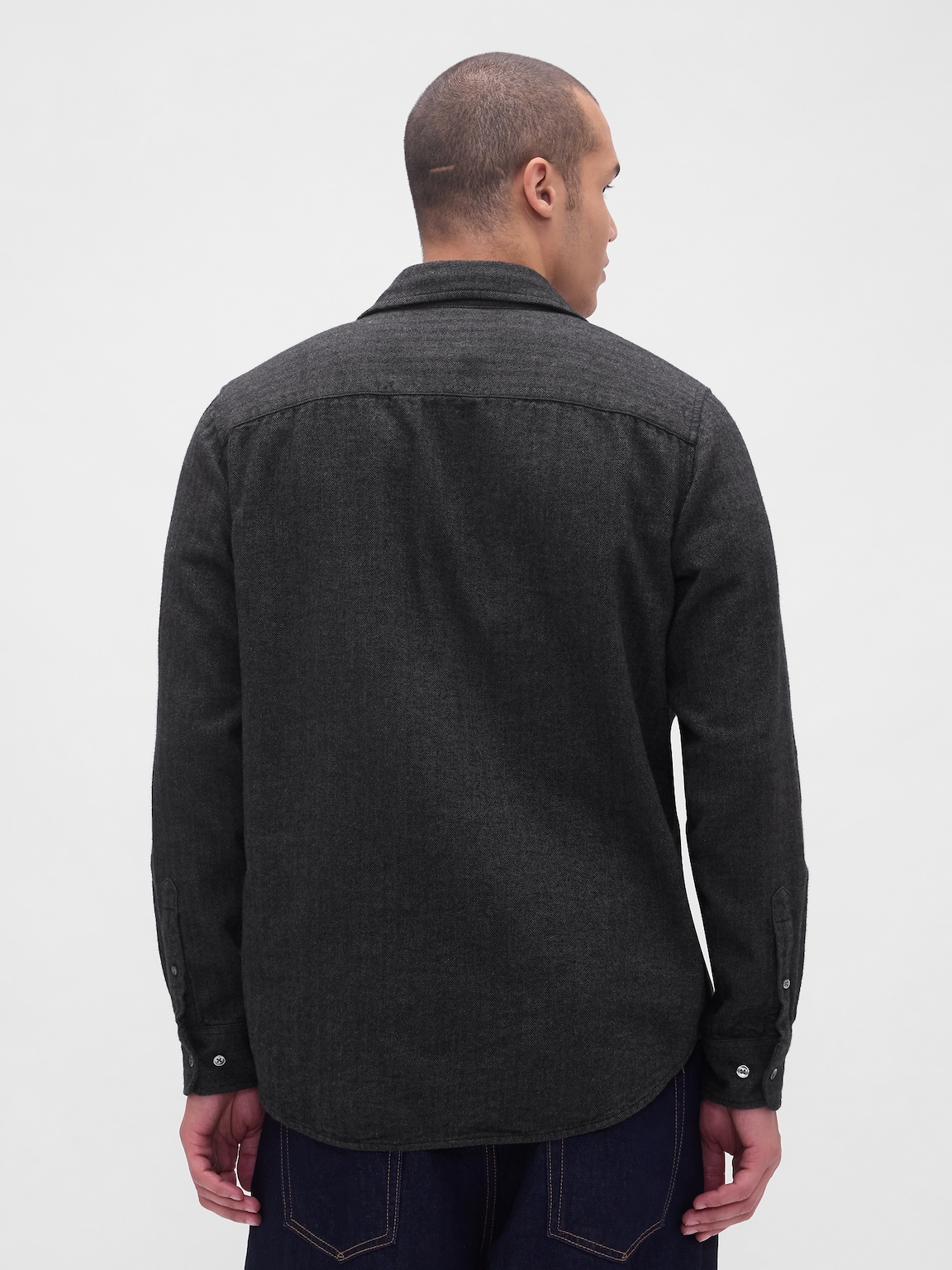 Organic Cotton Relaxed Flannel Shirt