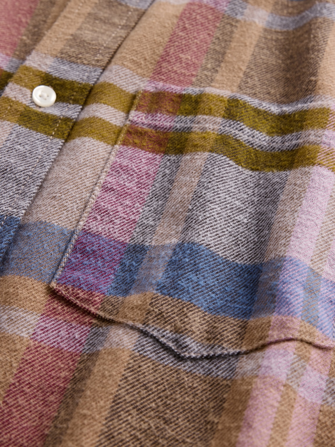 Organic Cotton Relaxed Flannel Shirt