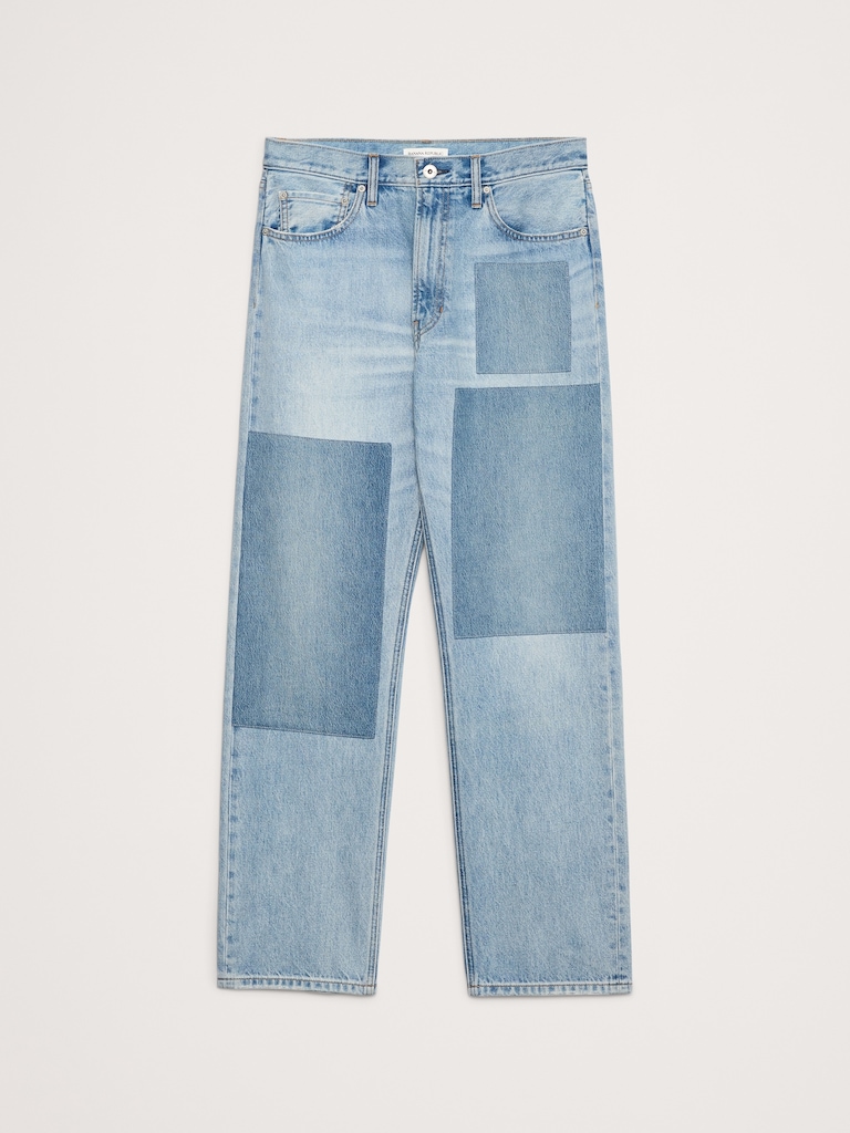 Straight Patchwork Jean