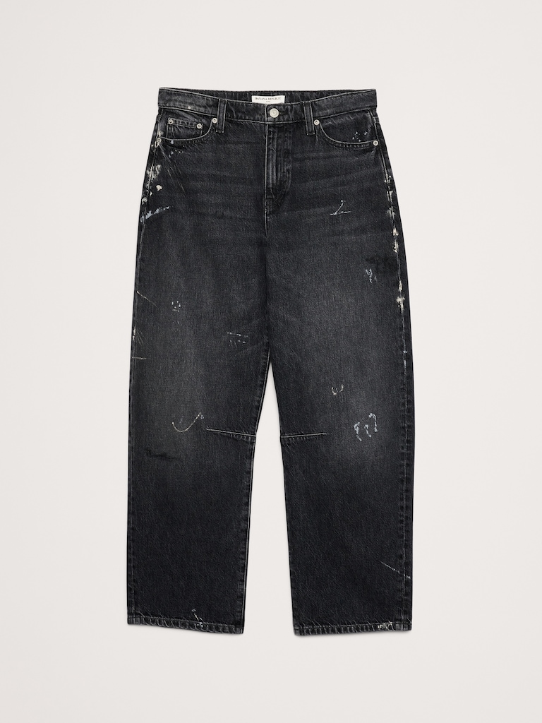 Mid-Rise Barrel Ankle Jean