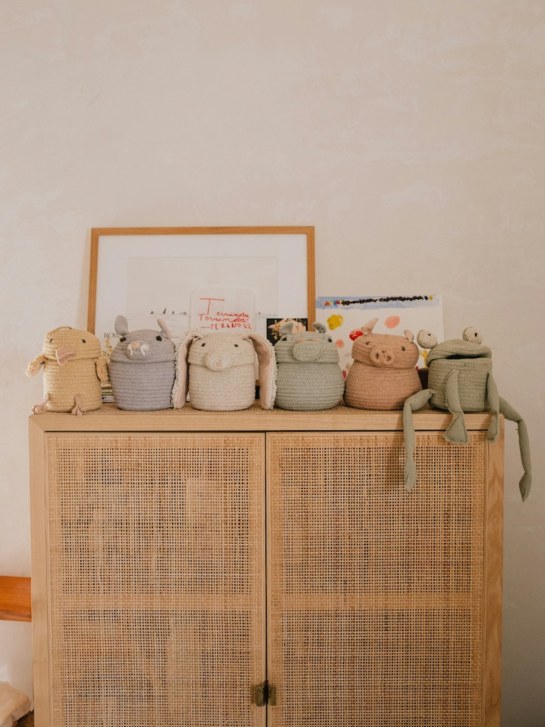Lorena Canals Set of 2 Mini Baskets Fred and Henry