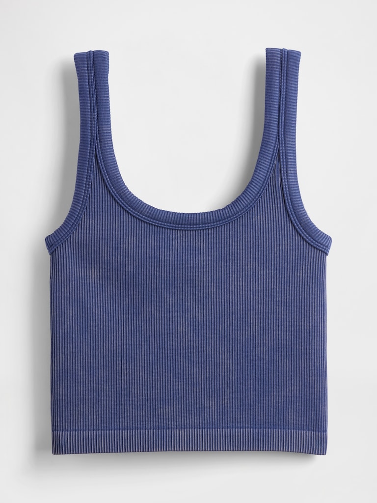 GapFit Seamless Rib Crop Tank Top