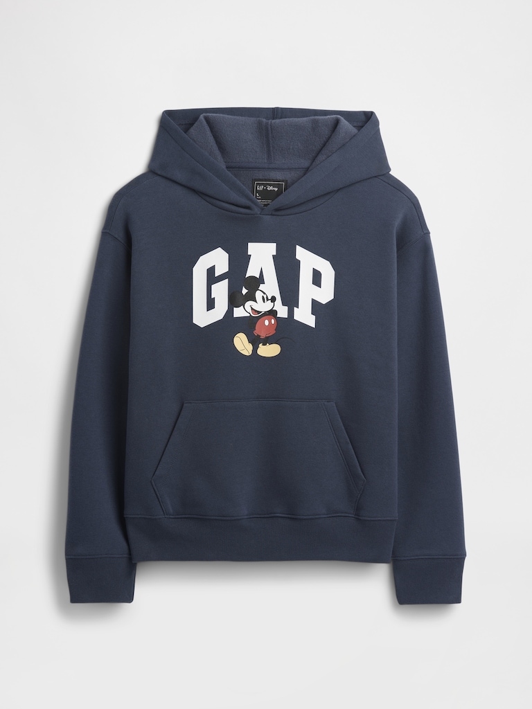 GapKids × Disney Mickey Mouse Relaxed Logo Hoodie