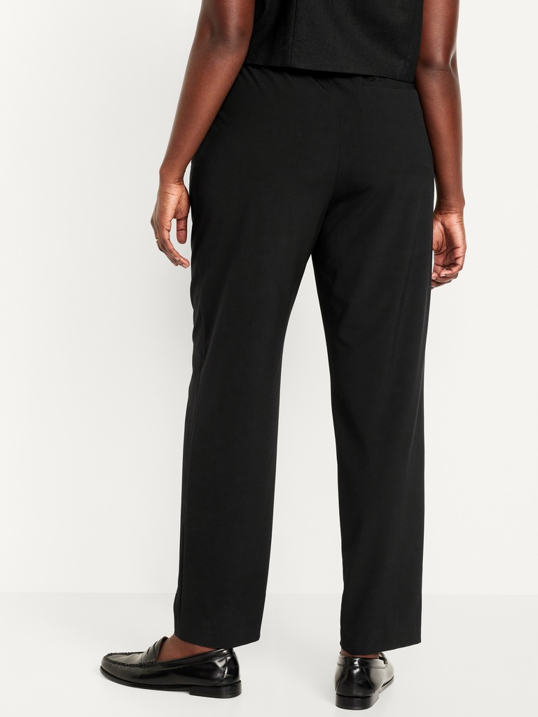High-Waisted Billie Straight Ankle Trouser