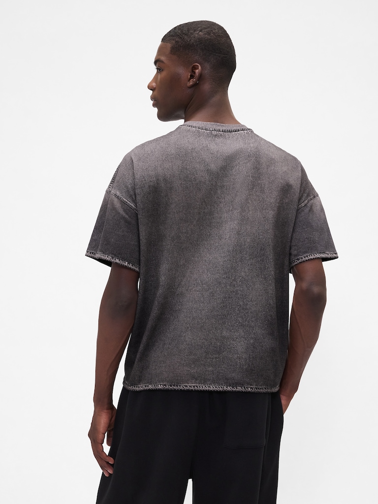 Gap × BÉIS Adult Knit Denim Pocket T-Shirt