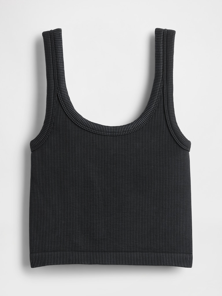 GapFit Seamless Rib Crop Tank Top
