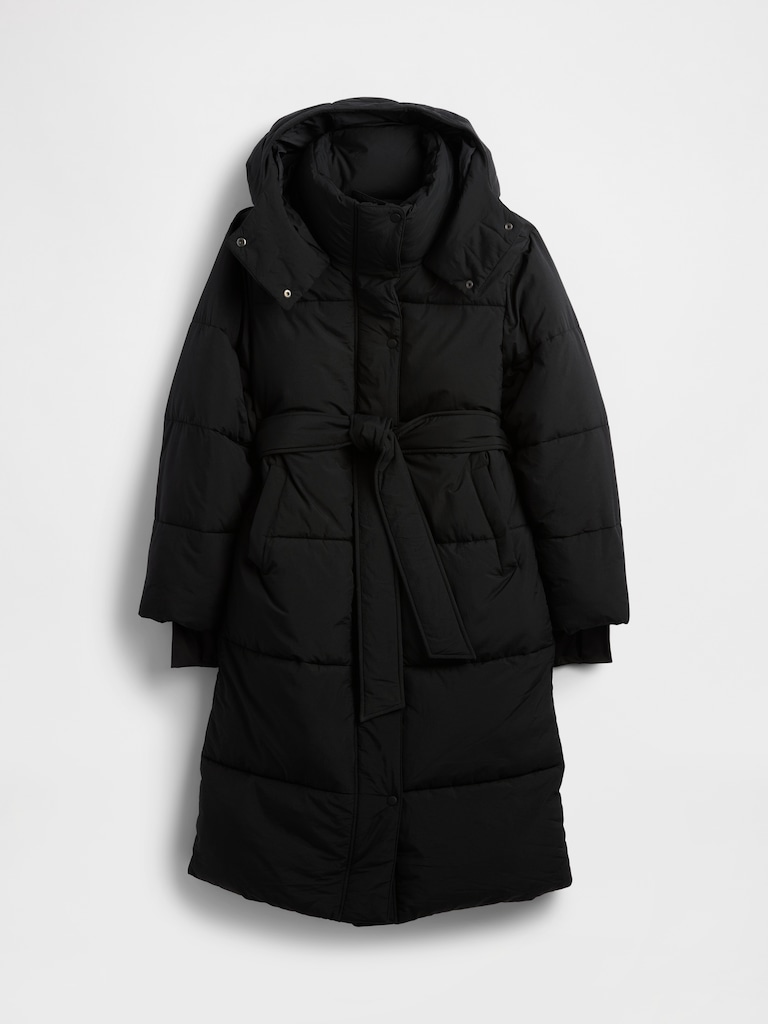 Belted Puffer Coat