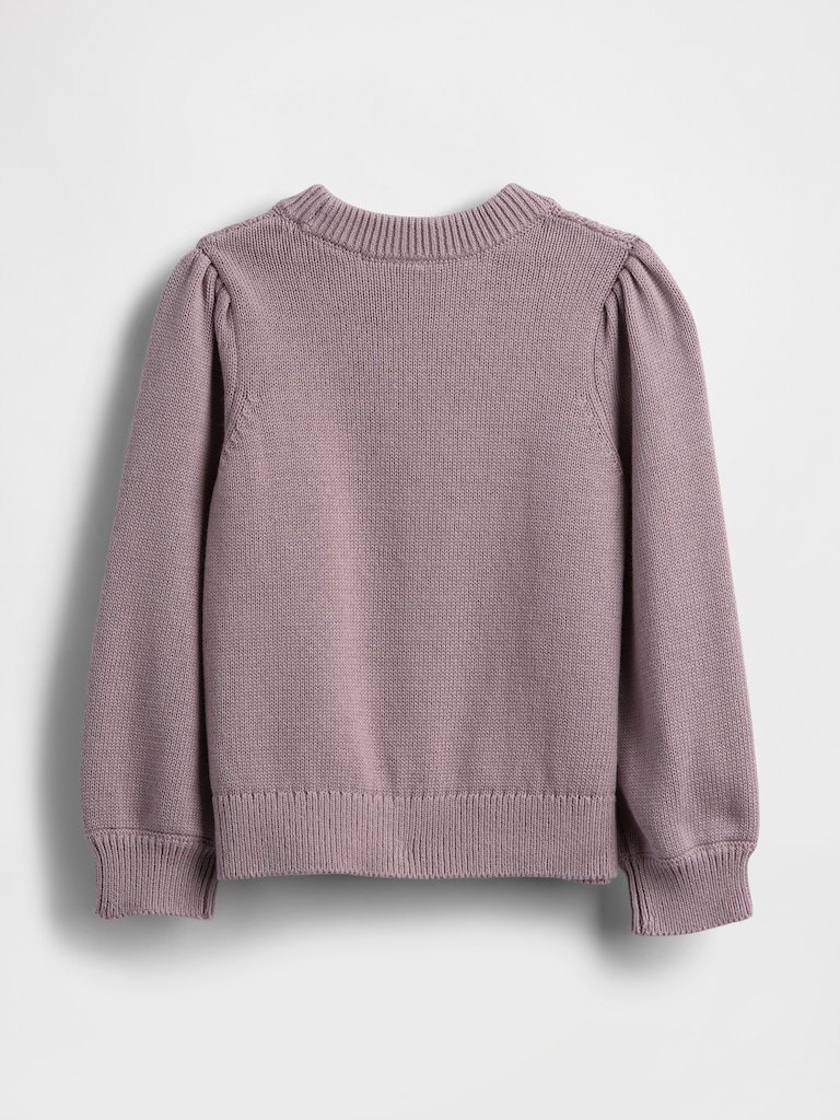 Baby & Toddler Puff-Sleeve Sweater