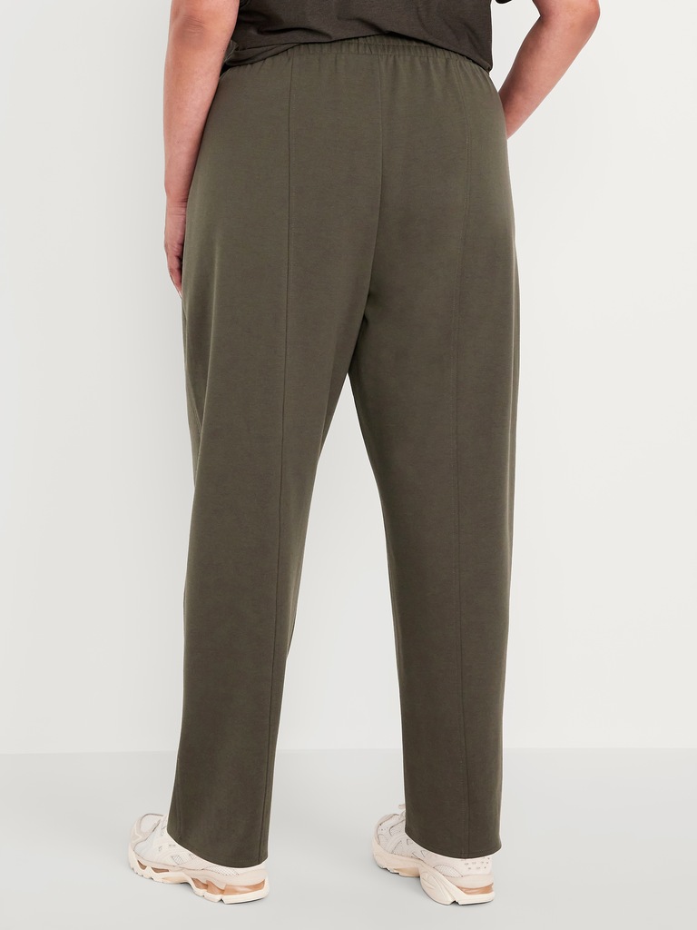 High-Waisted Dynamic Fleece Barrel Pants