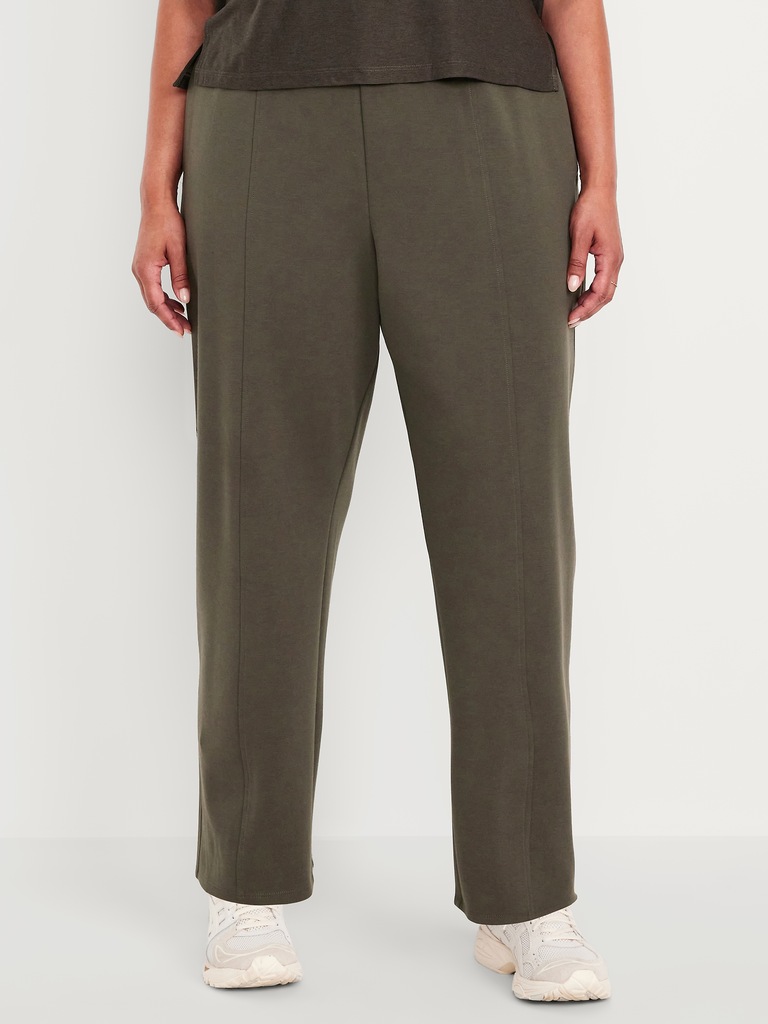 High-Waisted Dynamic Fleece Barrel Pants