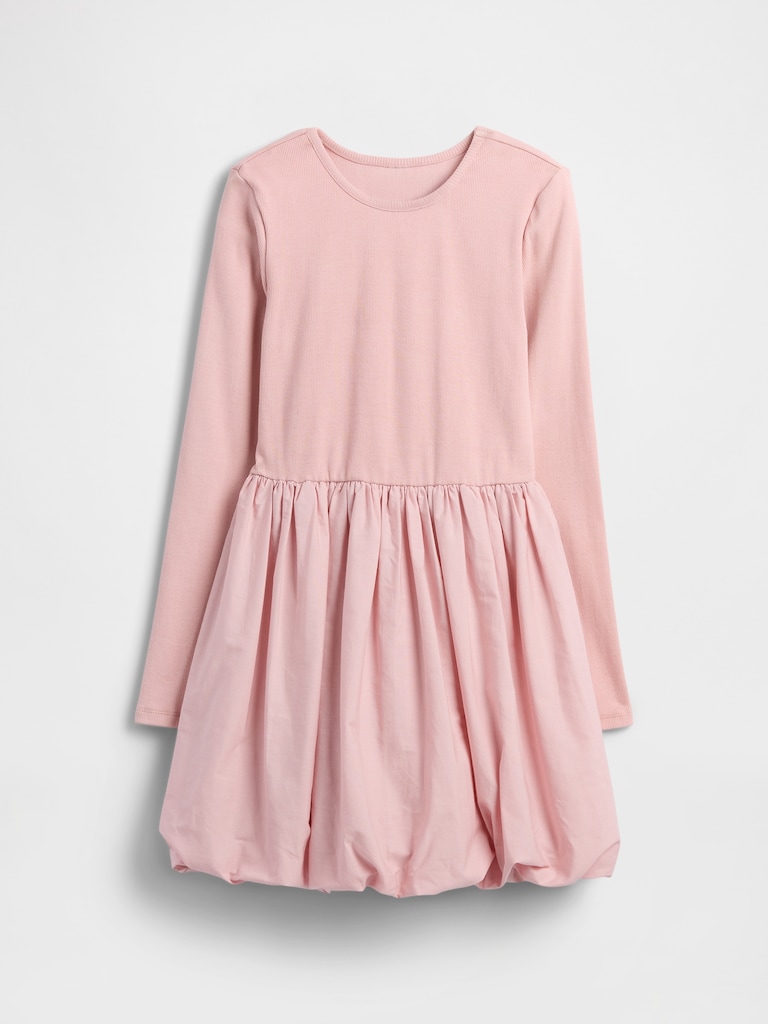 Kids Puff Sleeve Bubble Dress