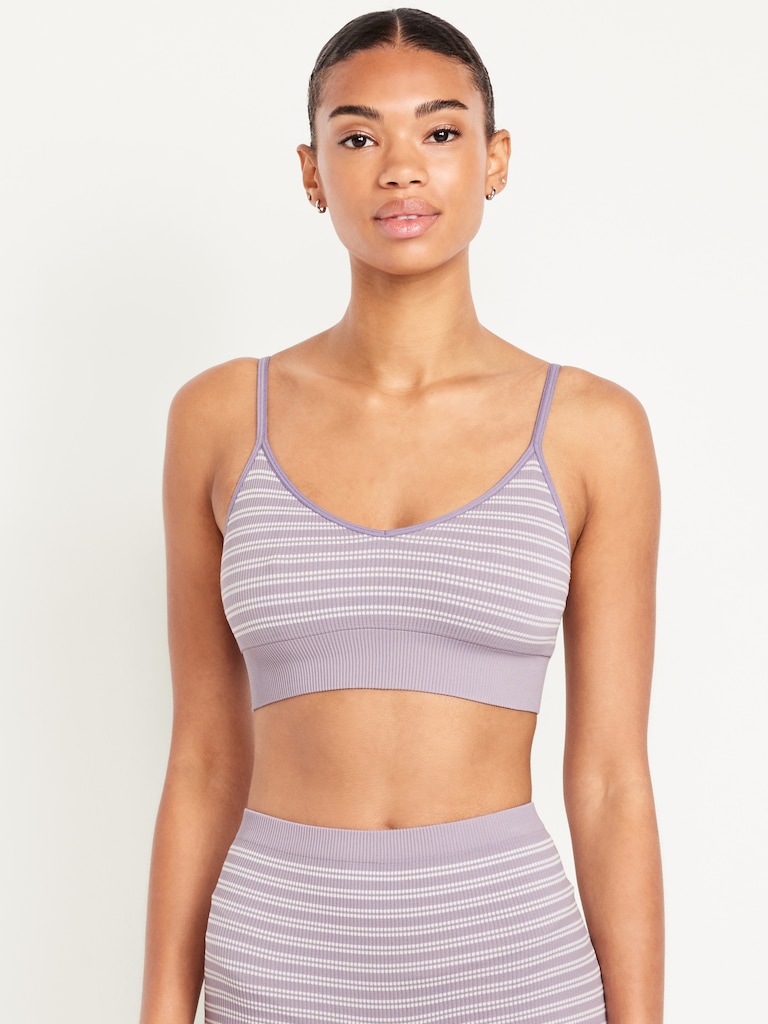 Seamless Ribbed Longline Bralette