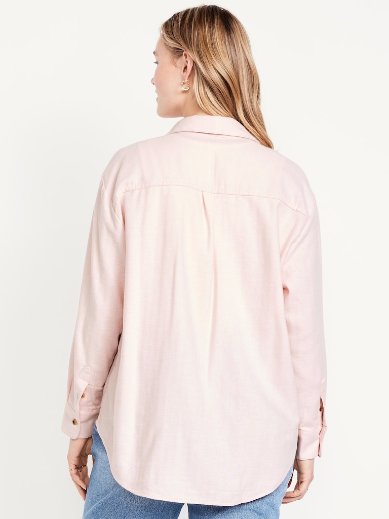 Button-Down Boyfriend Shirt