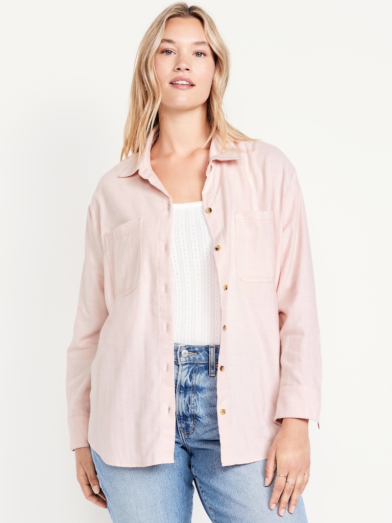 Button-Down Boyfriend Shirt