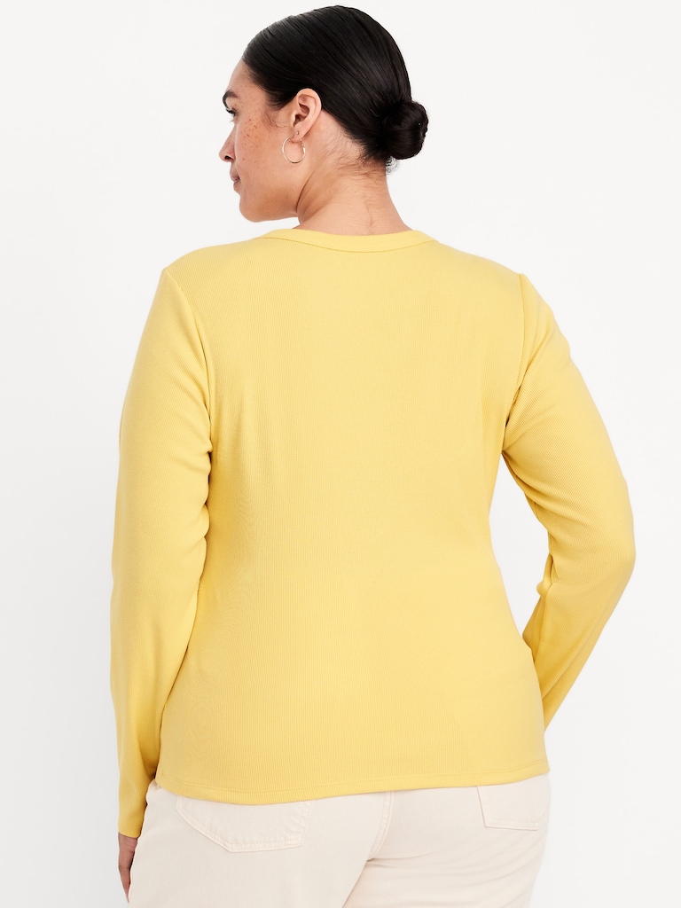 Snug Long-Sleeve Crew-Neck T-Shirt