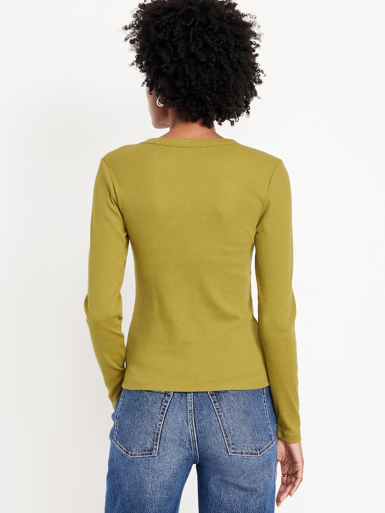 Snug Long-Sleeve Crew-Neck T-Shirt