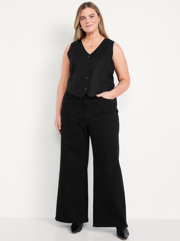 Extra High-Waisted Super Wide-Leg Jeans