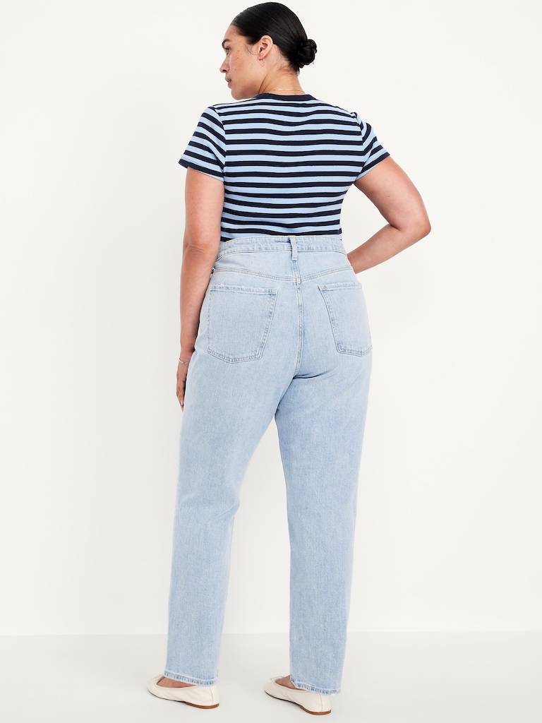 Extra High-Waisted Straight Jeans