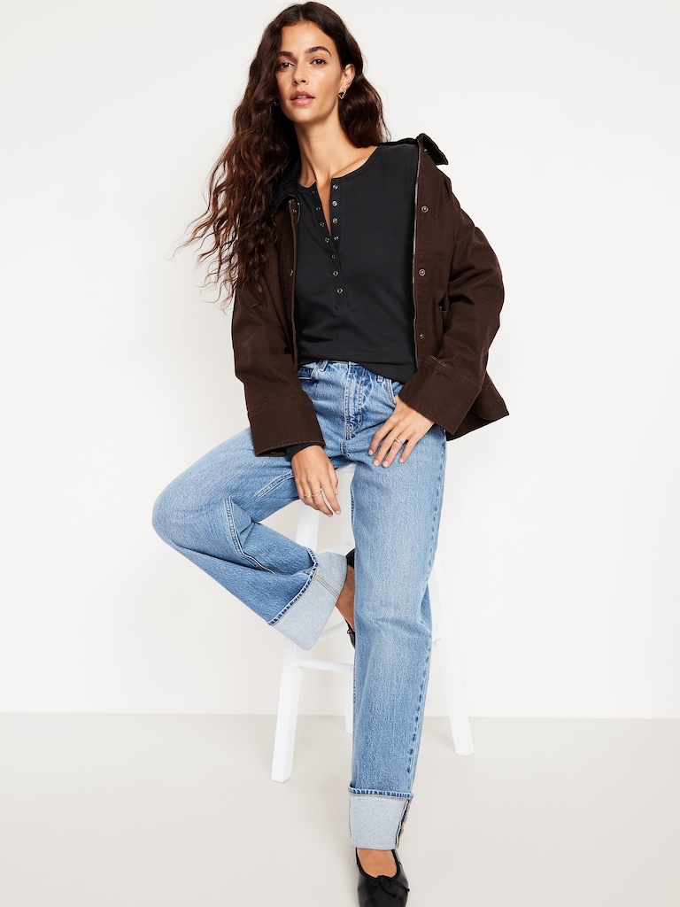 Cozy Snug Crew-Neck Henley