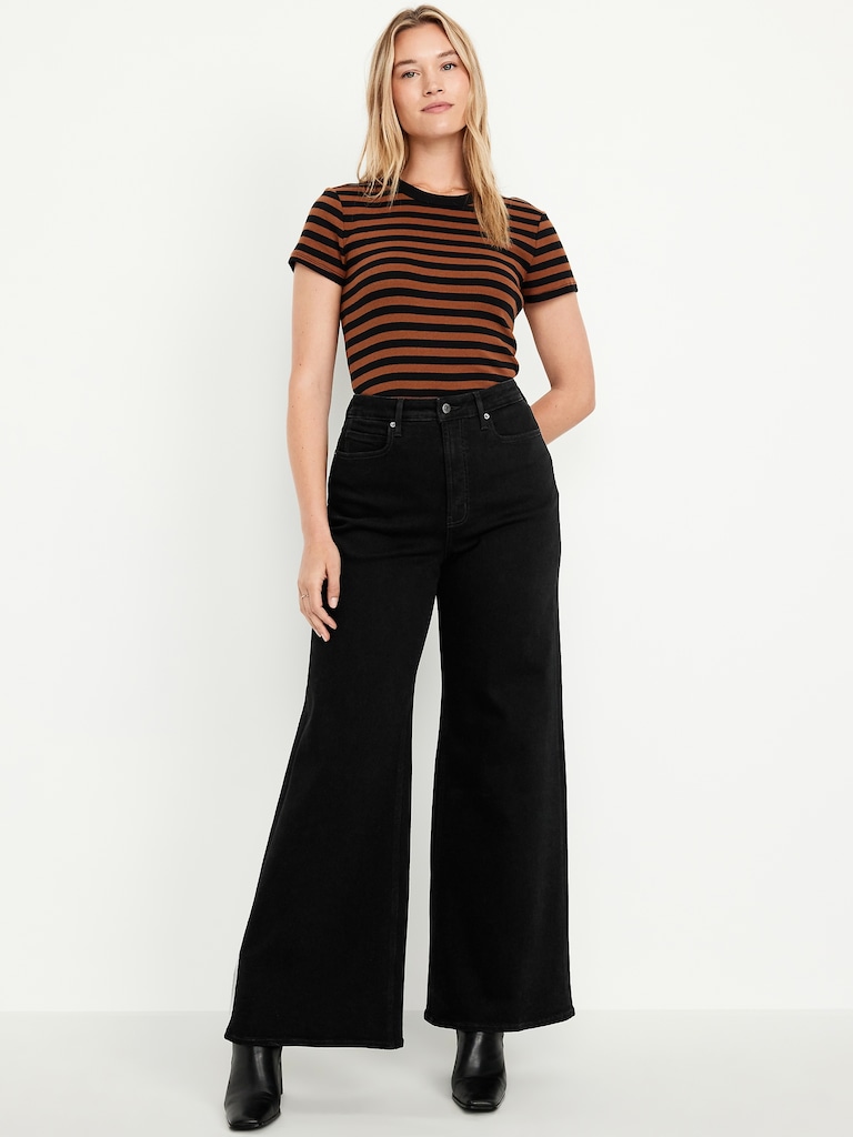 Extra High-Waisted Super Wide-Leg Jeans