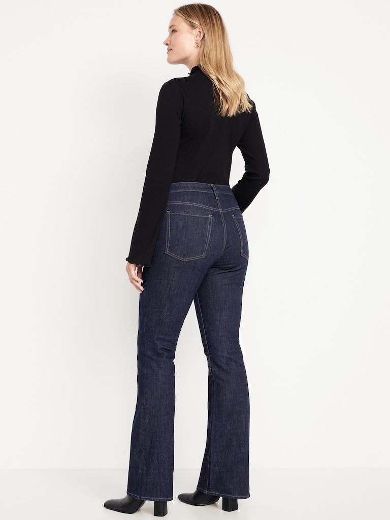 Mid-Rise Slim Boot-Cut Jeans