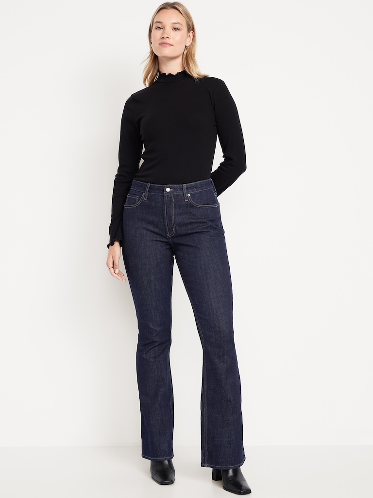 Mid-Rise Slim Boot-Cut Jeans