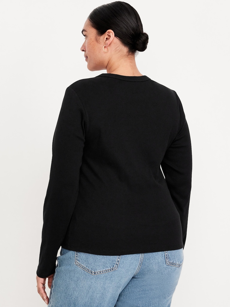 Snug Long-Sleeve Crew-Neck T-Shirt
