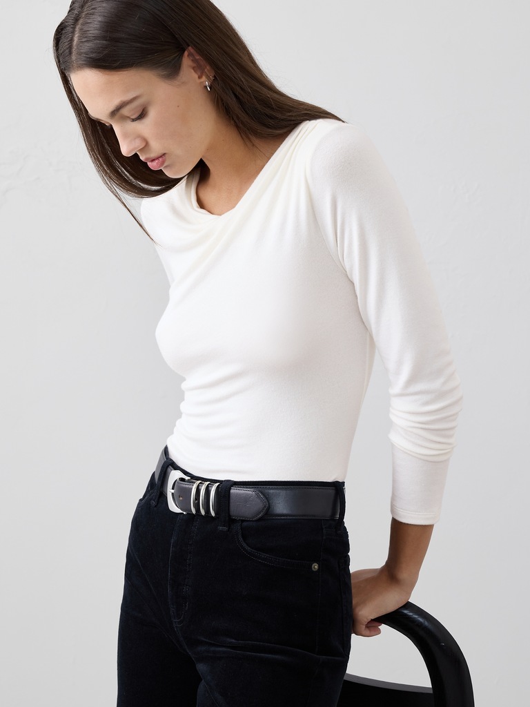 Soft Luxe Draped Top