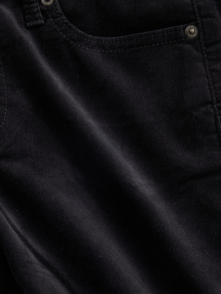 Low Rise Velvet '90s Slim Straight Pants