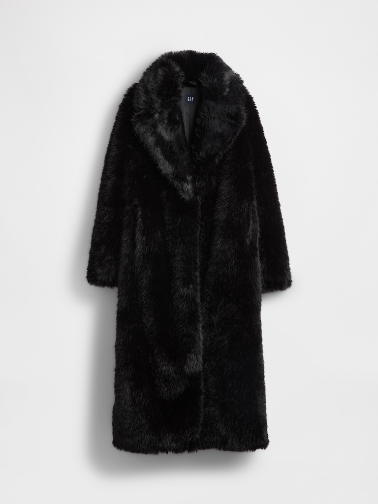 Faux Fur Long Coat