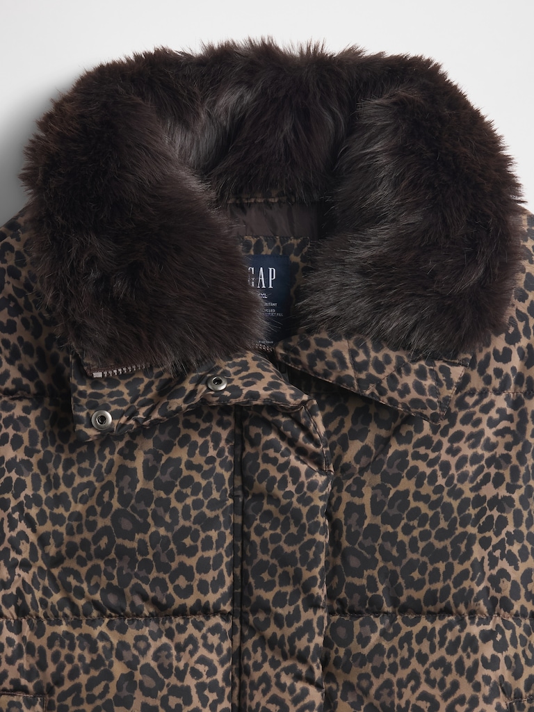 Fur-Trim Puffer Jacket