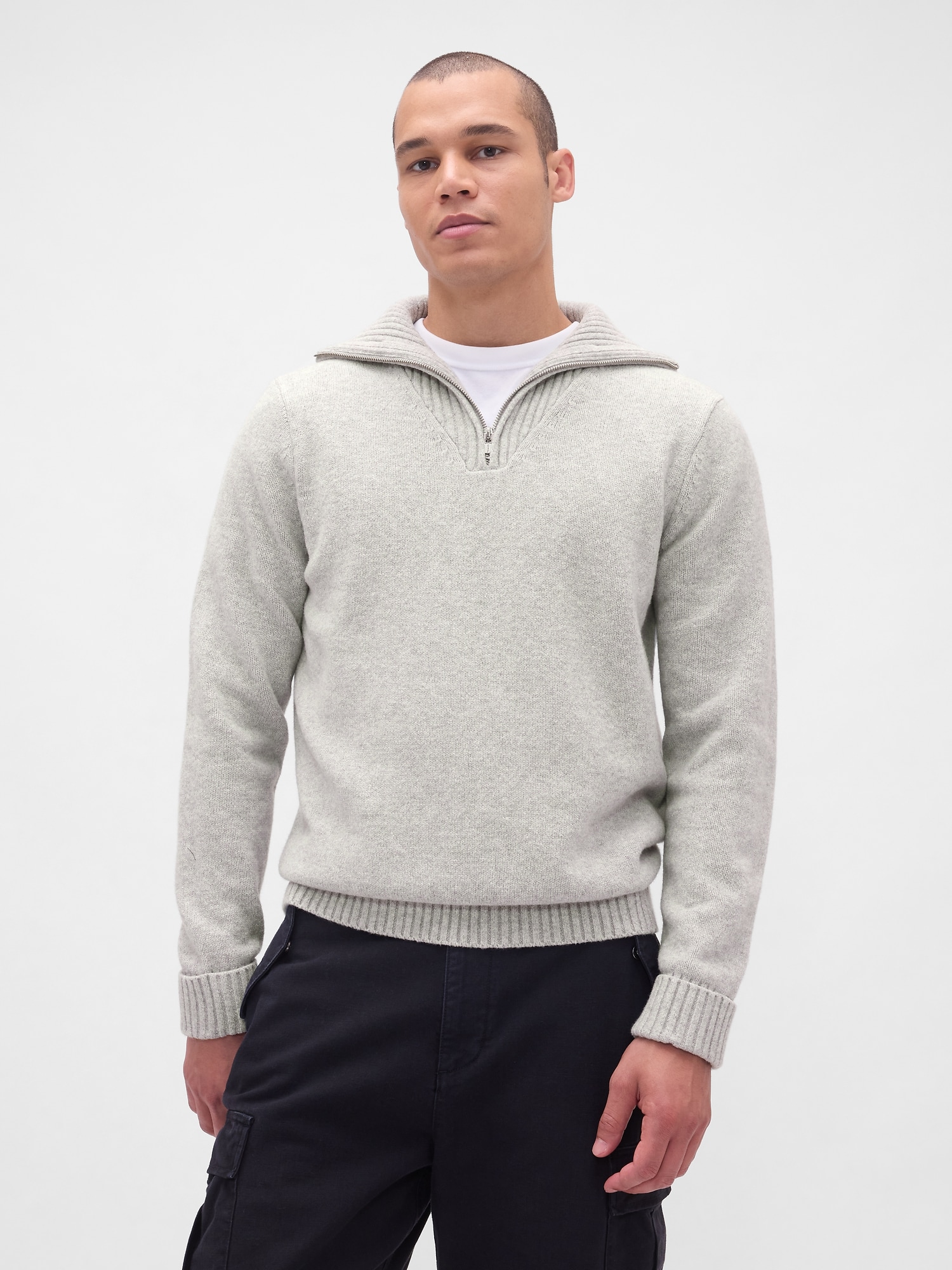 CashSoft Quarter-Zip Pullover Sweater | Gap