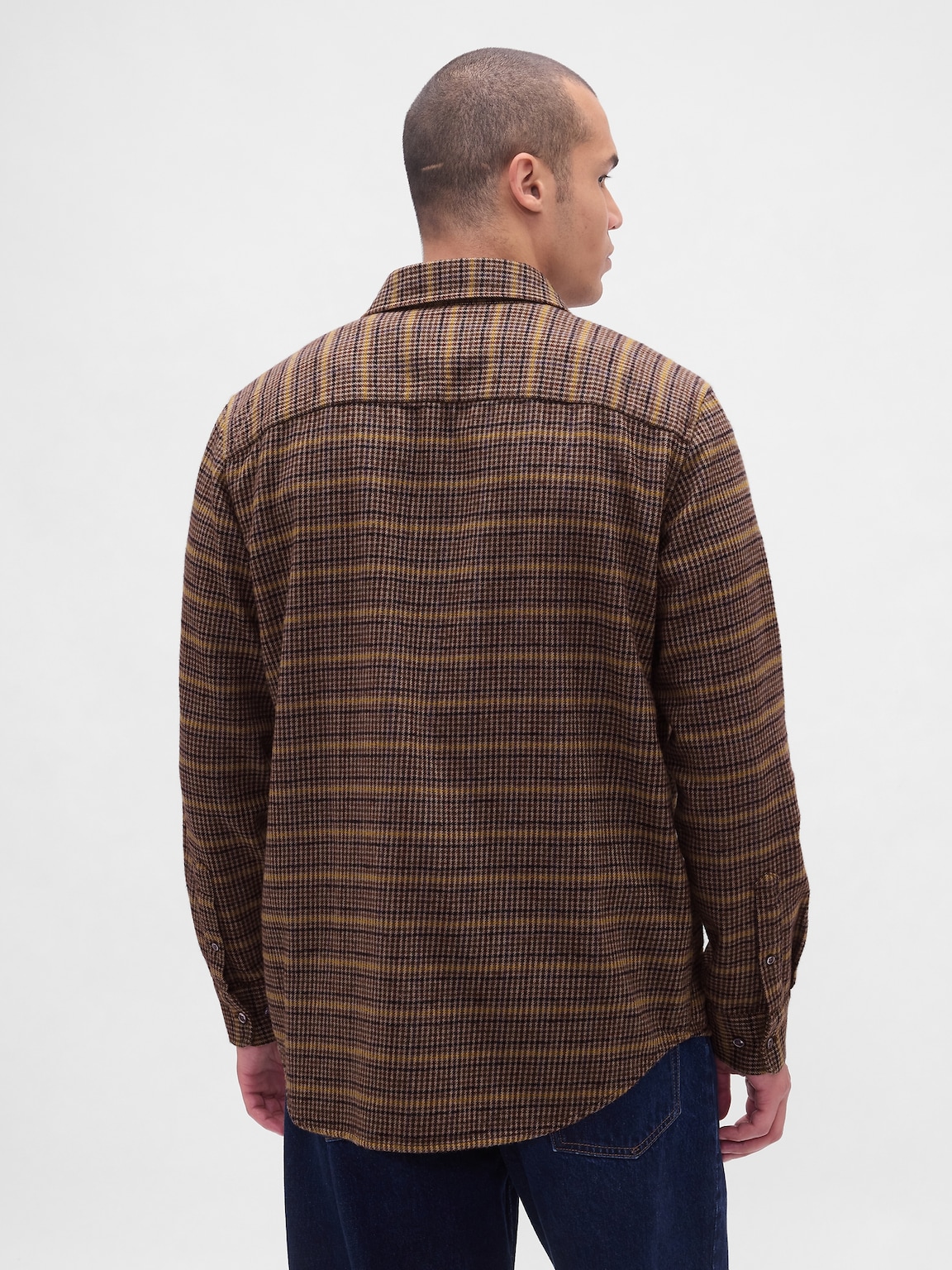 Organic Cotton Relaxed Flannel Shirt