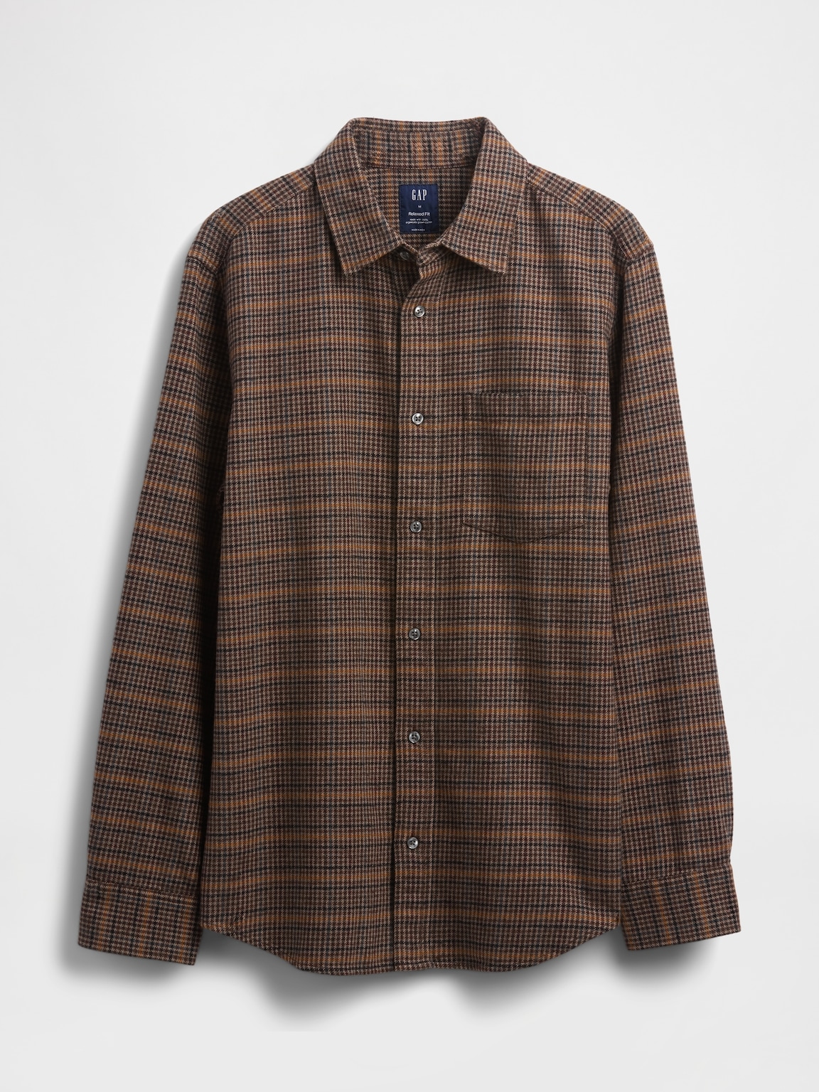 Organic Cotton Relaxed Flannel Shirt