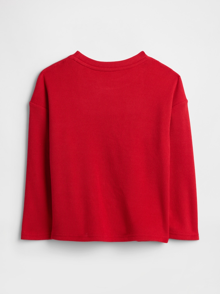 babyGap Waffle-Knit Crewneck T-Shirt