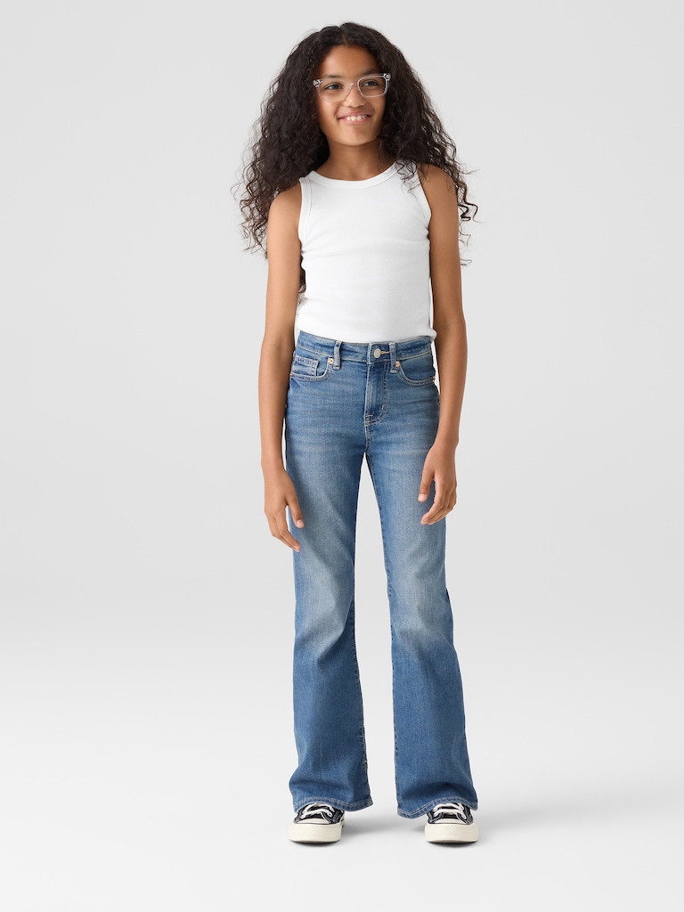 Kids High Rise '70s Flare Jeans