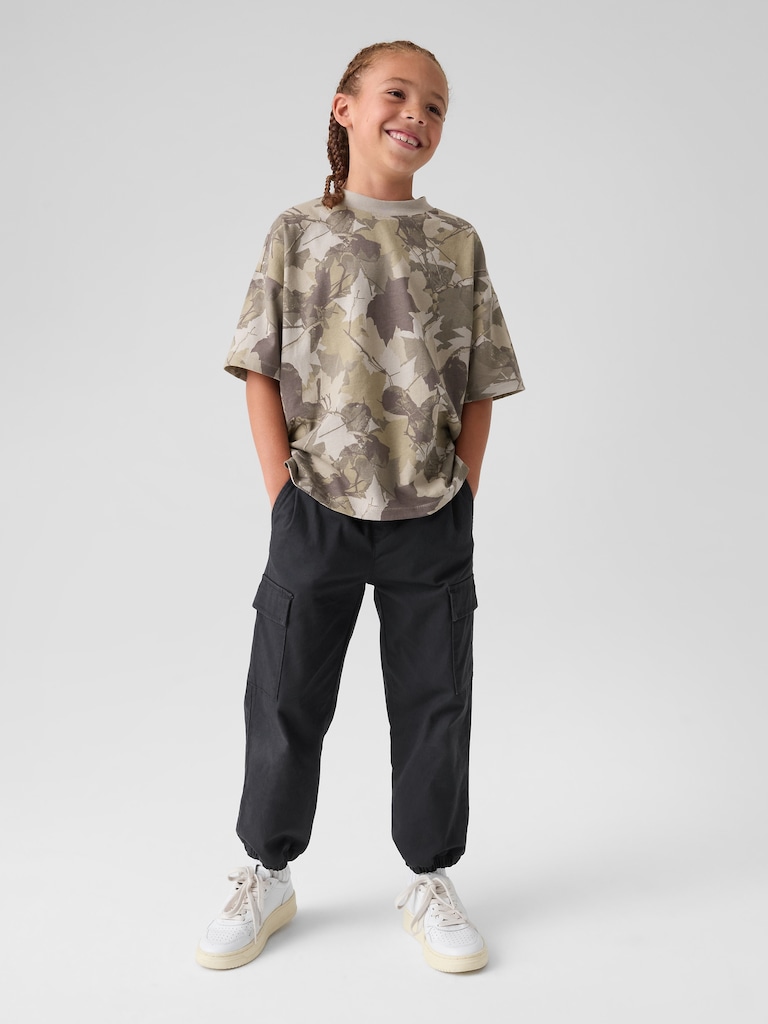 Kids Twill Cargo Joggers