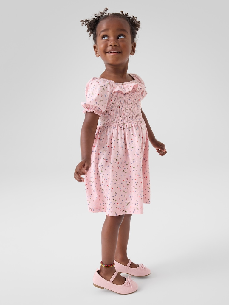 babyGap Smocked Puff Sleeve Dress
