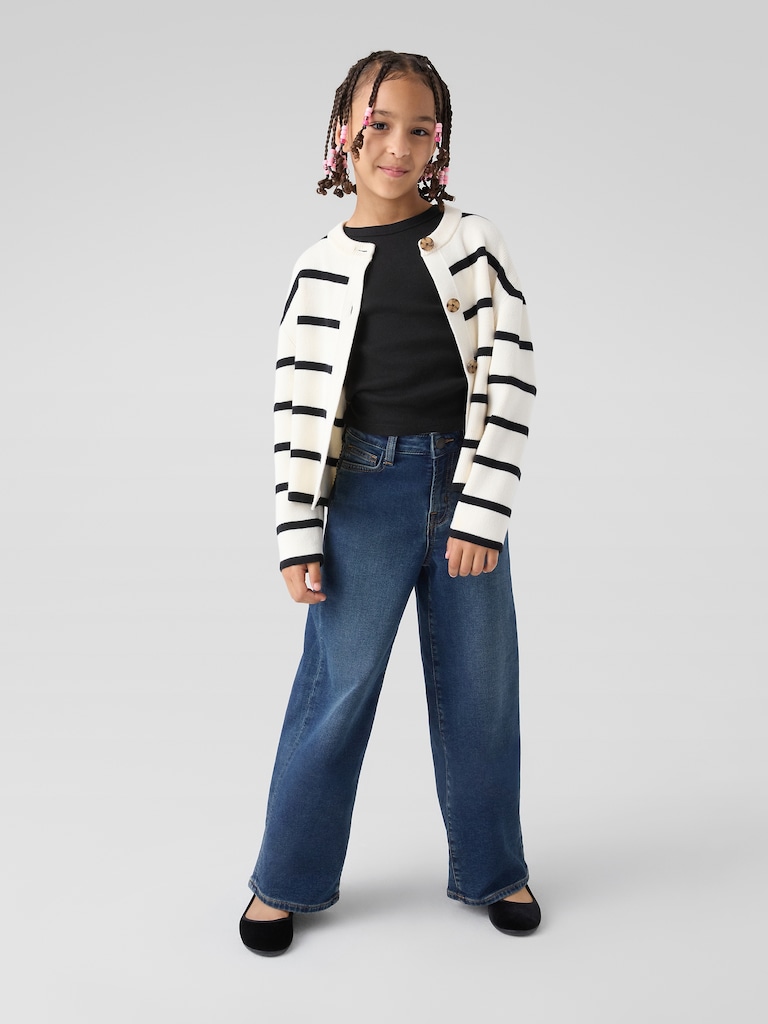 Kids Relaxed Stripe Cardigan