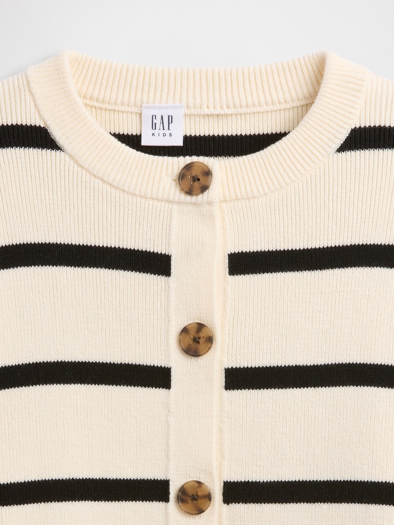 Kids Relaxed Stripe Cardigan