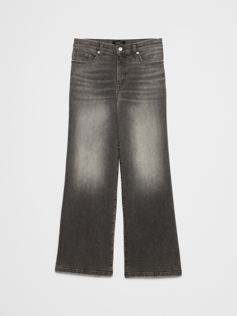 Wide-Leg High-Rise Jean