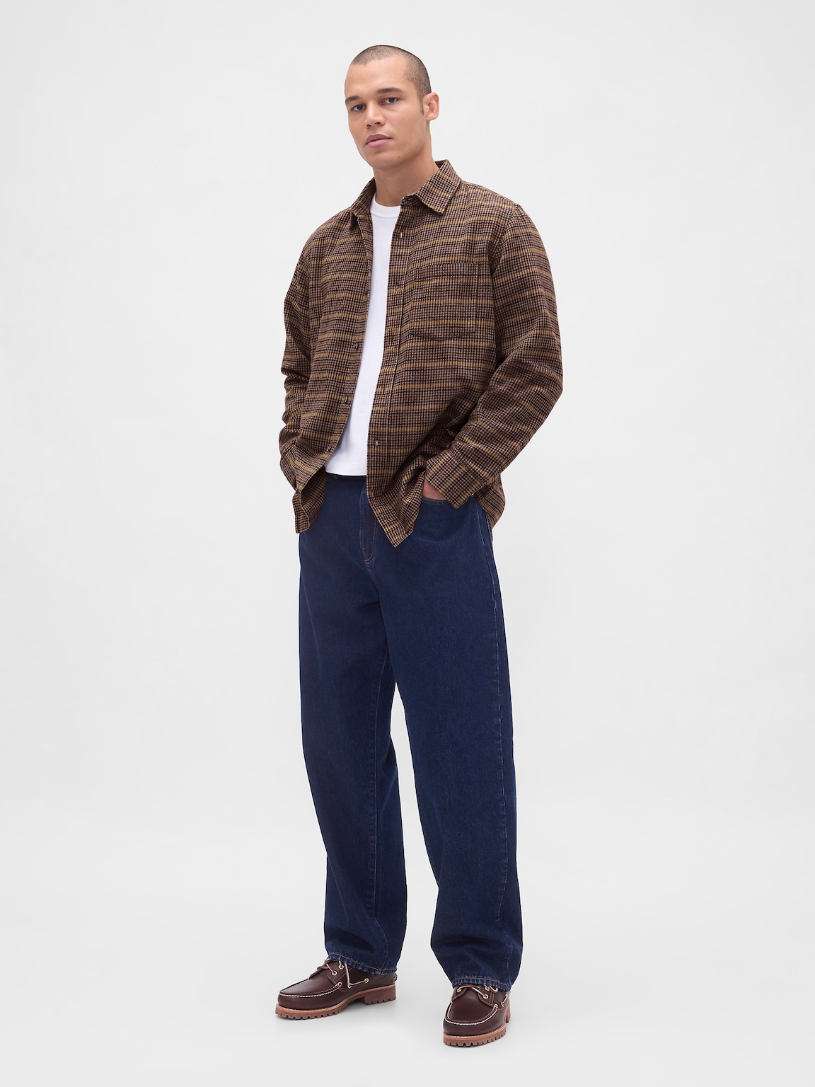 Organic Cotton Relaxed Flannel Shirt