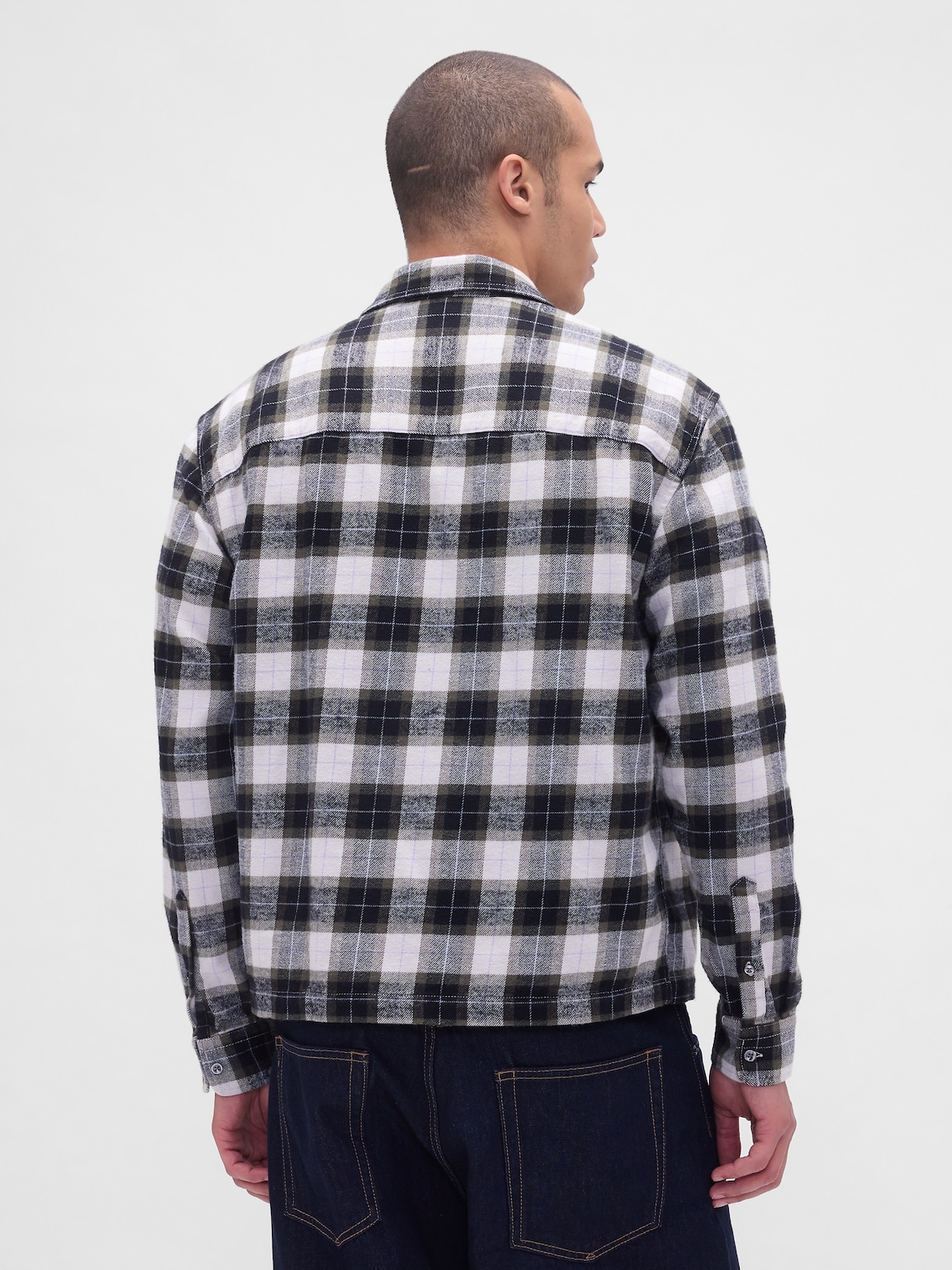 Organic Cotton Relaxed Flannel Shirt