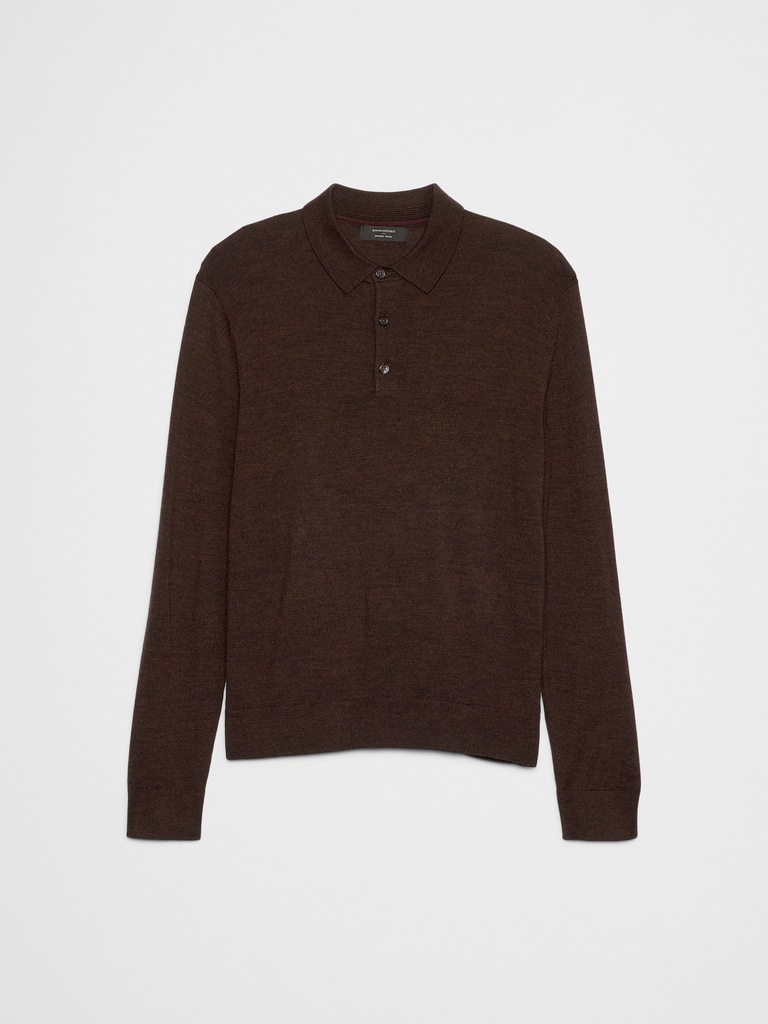 Merino Wool Sweater Polo
