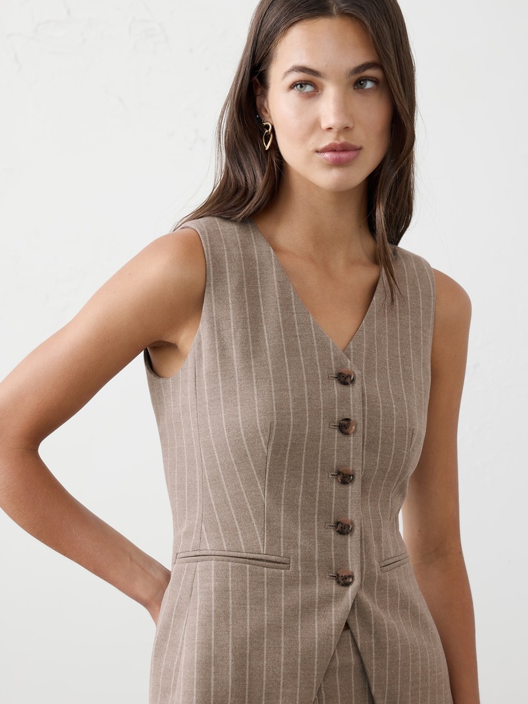Pinstripe Vest