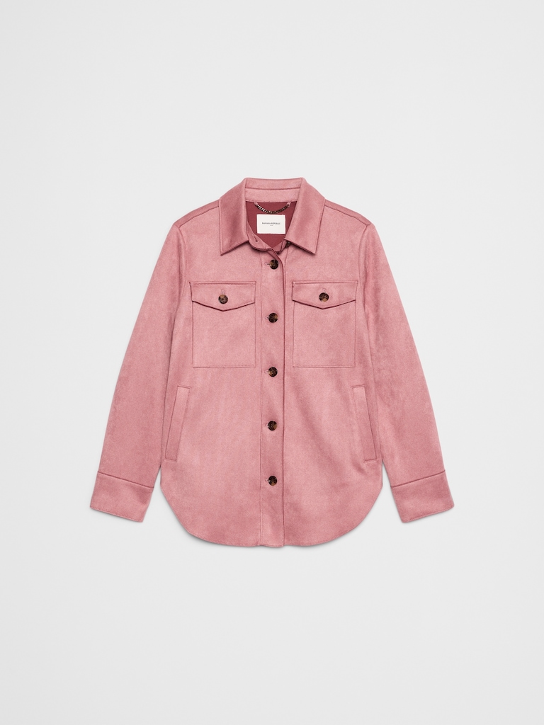 Vegan Suede Overshirt
